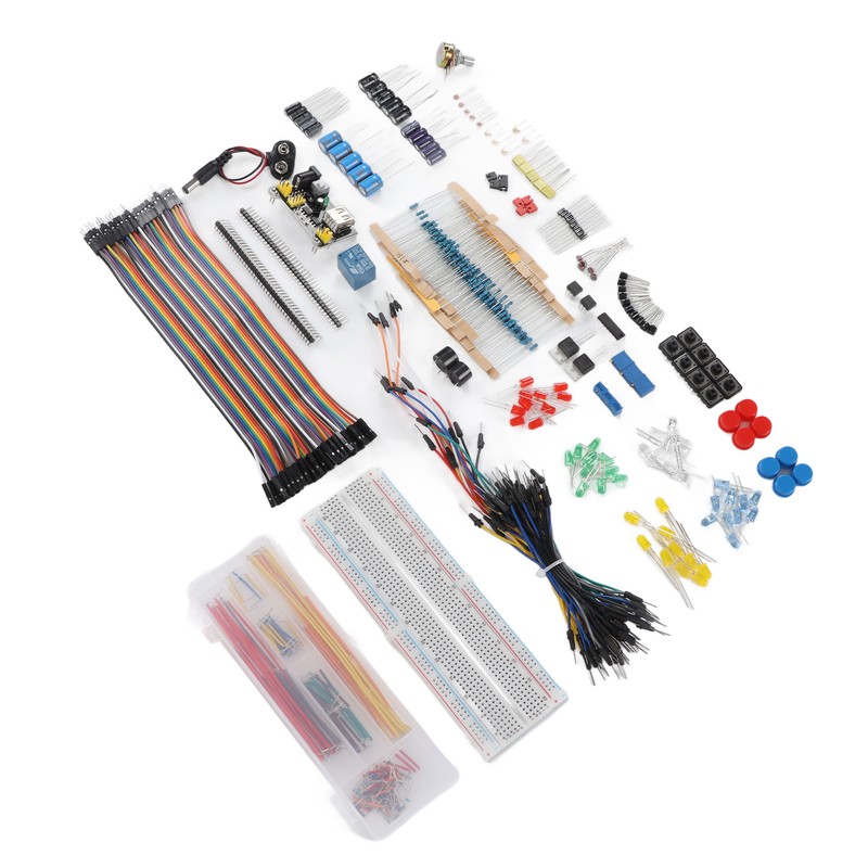 Electronics Components Assortment Kit Power Module Resistor Capacitor Transistor Jumper