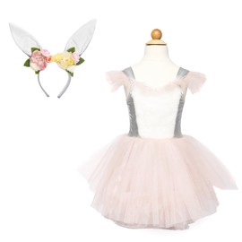 Great Pretenders Woodland Bunny Dress & Headpiece - Size 3-4 Imaginative Play for Ages 3 to 4