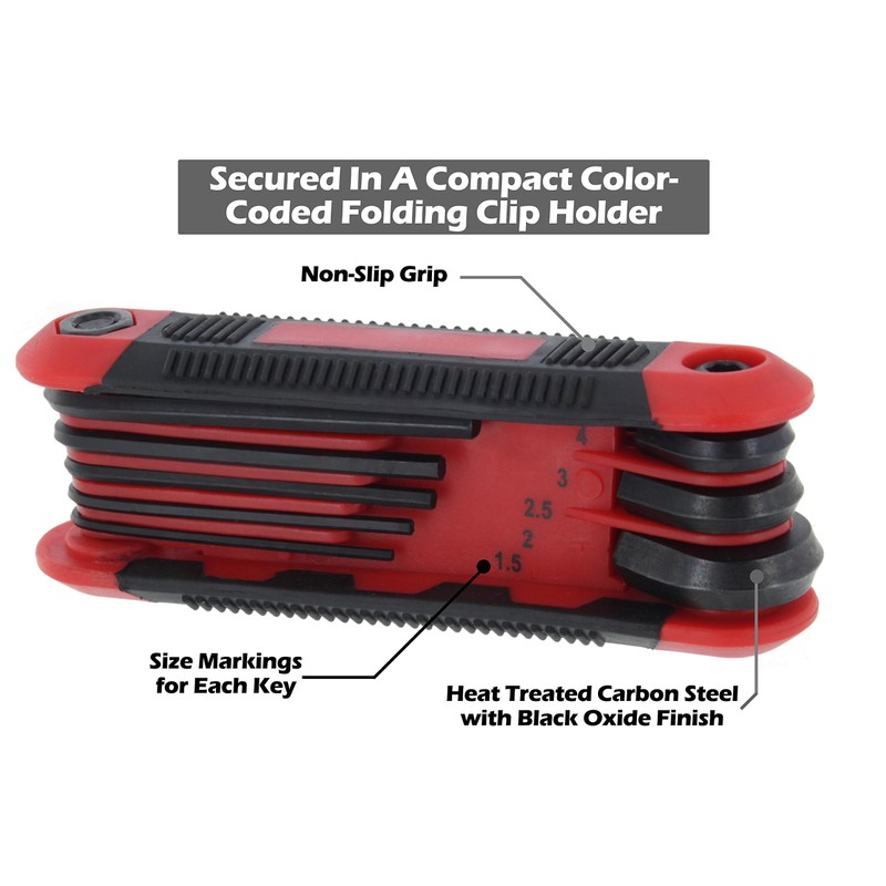 Drixet Allen Wrenches Sets - Hex Key Set - Red