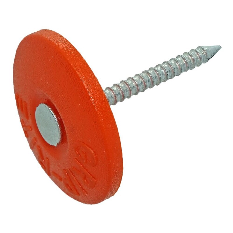 Grip-Rite Plastic Cap Nails - Secure Roofing Underlayments and Housewraps