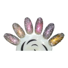 Mussa Gel Ojo De Gato Diamante 12d, Semipermanente 6 Tonos 10ml