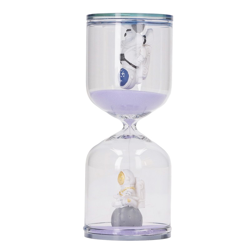 Decorative Sand Timer Clock Space Man Educational Hourglass for Office