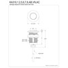 Kingston Brass KA315 Gourmetier Disposal Air Switch Button, Oil Rubbed