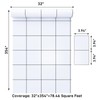 VaryPaper 32" x 354" Minimalist Square Grid Wallpaper Black and