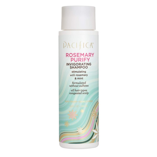 PACIFICA Rosemary Purify Invigorating Shampoo, rosemary, mint, 12 Fl Oz