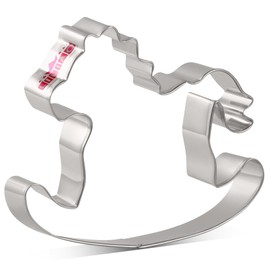 LILIAO Rocking Horse Cookie Cutter for Baby Shower, 4.2 inches, Stainless Steel, by J.Cookies
