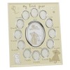 Button Corner Aluminium Photo Frame "My First Year" New Born