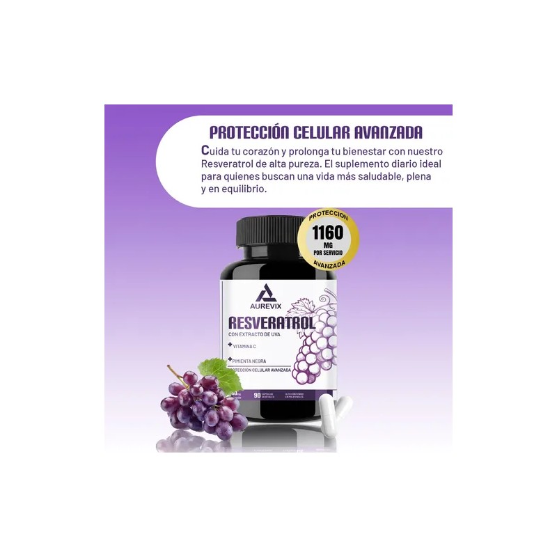 1160 Mg De Resveratrol Aurevix