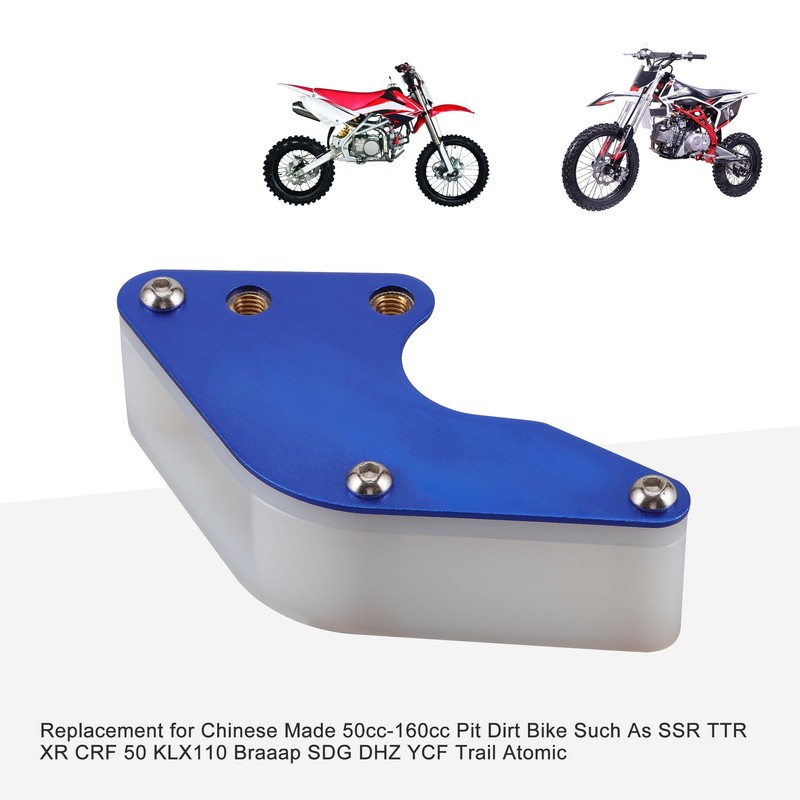 GOOFIT Motorcycle Blue Placstic Chain Guard Guide Protector Replacement for