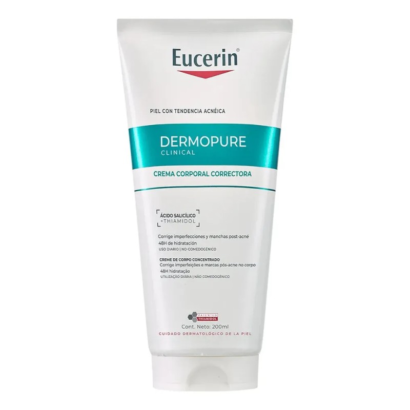 Eucerin DermoPure Triple Effect Crema Corporal, Piel Grasa e Imperfecciones,