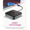 ICY BOX USB4 Docking Station (7-in-1) für 2 Monitore (1x
