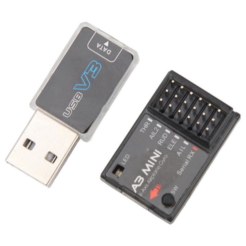 RC Flight Controller A3 Mini 6 Axes Airplane Gyroscope Stabilizer