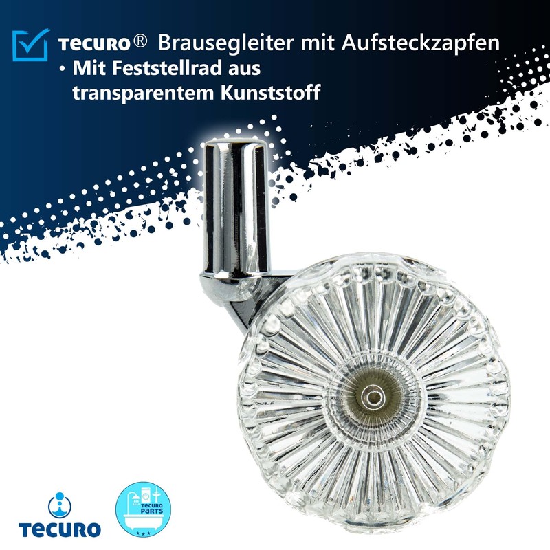 tecuro 66118S Spigot Slider | Slide Bar Slider | with