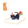 1 PCS Cat 3D Greeting Card Birthday Greeting Pop-up Greeting
