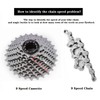 Winlauyet Bicycle Chain 116 Links 9-Speed Mountain Bike Gear Shift