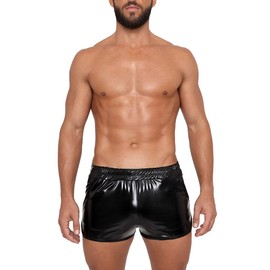 Gary Majdell Sport Pantalones cortos de secado rápido para hombre con bolsillos para gimnasio o club, negro (Liquid Black), Medium
