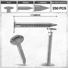Tandefio 250 Pcs Aluminum Siding Nails Siding and Panel Nails