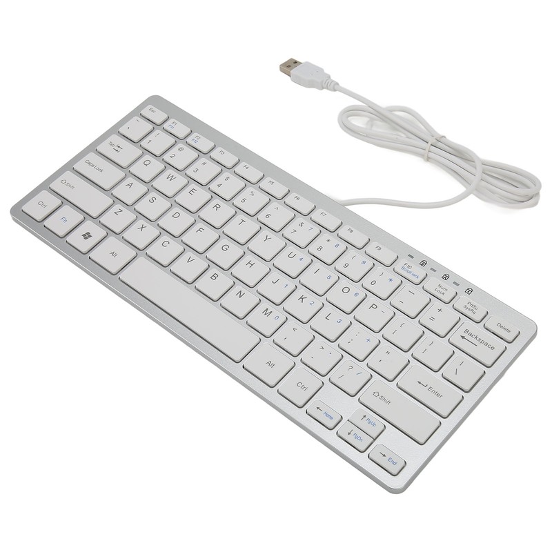 USB Wired Keyboard 78 Scissor Keys 13 Shortcut LED Indicator