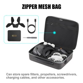 TINMAGI Carrying Case for DJI Neo/Goggles N3/RC Motion 3, Hard Case, Drone Bag, Hardshell Storage Bag, Suitcase Case with Shoulder Strap, Shoulder Bag for DJI Drone Accessories