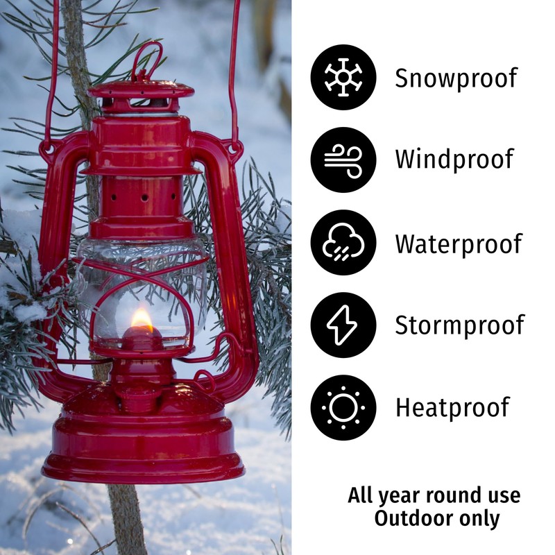 Feuerhand Outdoor Kerosene Fuel Lantern, German Made Weather Resistant Baby