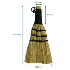 Morikuru TK06-01 Small Grass Broom, 7.9 inches (20 cm), Broom, Tabletop, Desk, Hand Bowki, SG Wonder Zone TK06-01