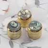 Swhmc 3pcs Gold Electric Guitar Knobs Inlaid Shell Top Knobs