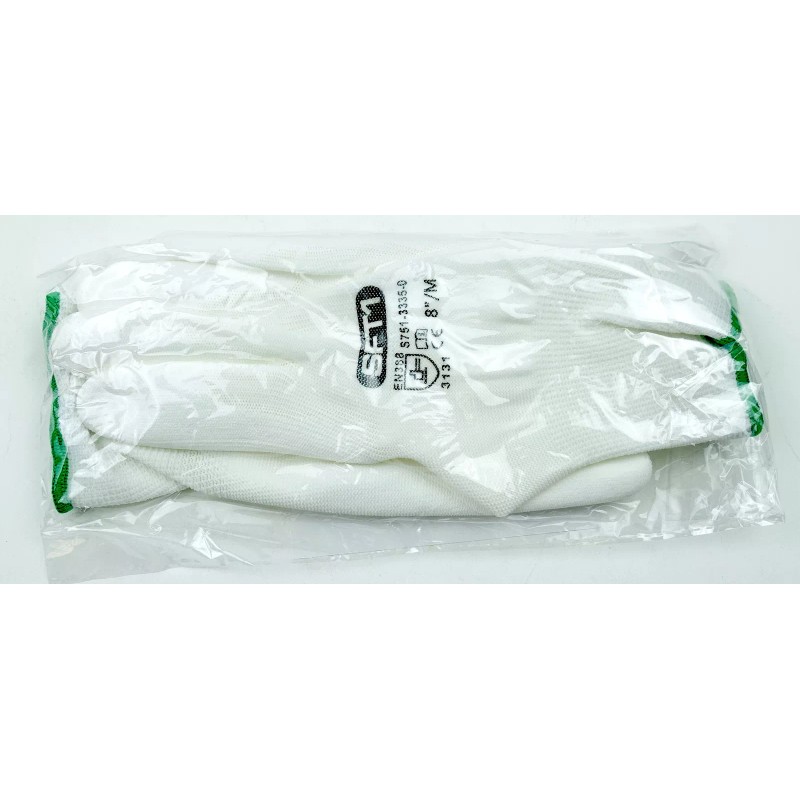 SFT1 Safety Gloves (1 Pair) EN388 White Medium S751-3335-0-M