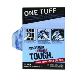 Trimaco One Tuff Wiping Cloth, 12-inch x 16.5-inch, 75 count dispenser box
