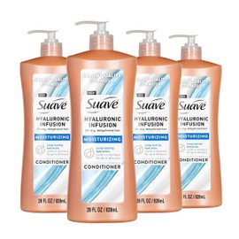 Suave Hyaluronic Infusion Moisturizing Conditioner, Long Lasting Hydration for Dry, Dehydrated Hair with Hyaluronic Acid, 28 oz
