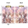 DUOBU Acrylic Clipboards Lovely Angels Silver 12 * 9inch Clipboard