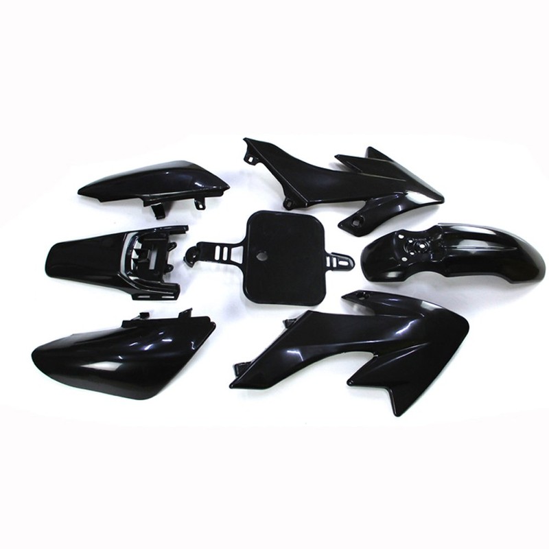 TC-Motor Black Plastic Fender Fairing Kits Kit For Honda XR50