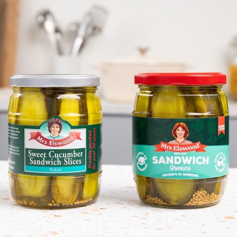 Mrs Elswood Sandwich Gherkins, 540g