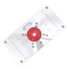 Router Table Insert Plate Woodworking Aluminum Router Plate with 4