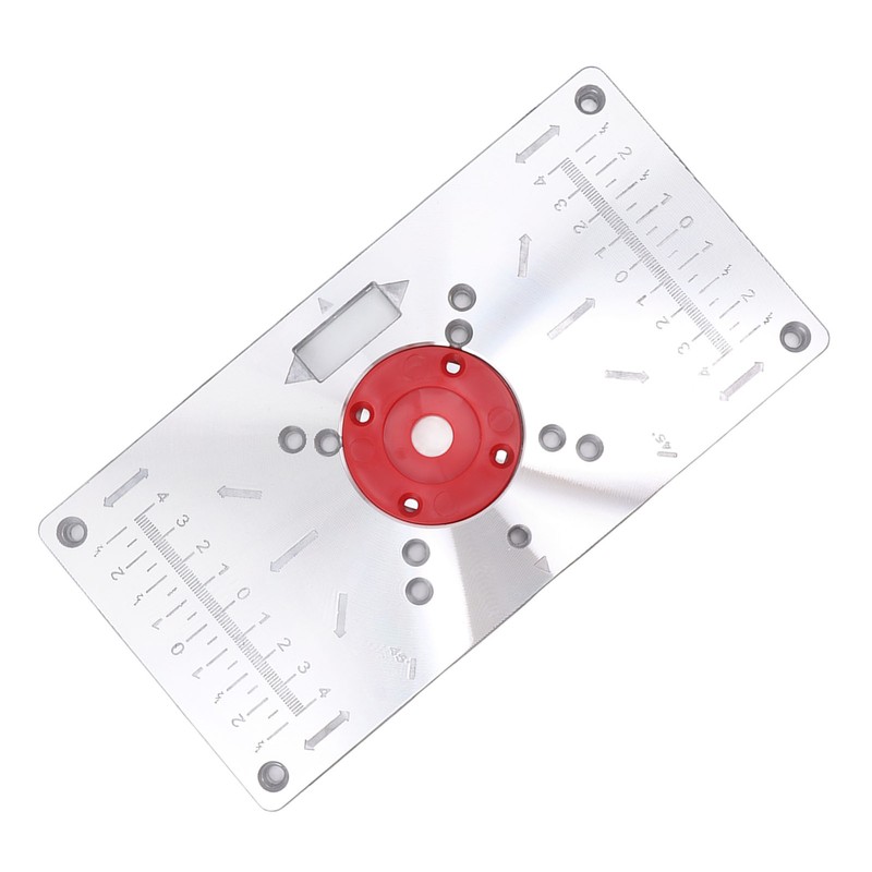 Router Table Insert Plate Woodworking Aluminum Router Plate with 4