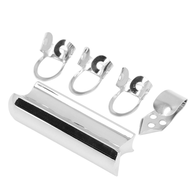 Guitar Slide Tone Bar with Thumb and Finger Picks Solid