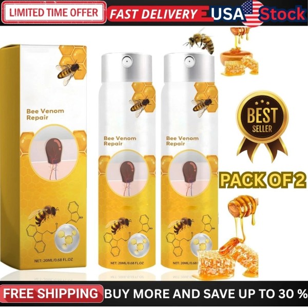 Bee Veno 2 Pcs New Recede Bee Venom Treatment Spray