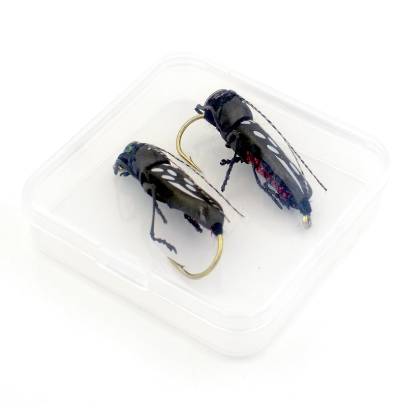 YAZHIDA Fly Fishing Flies, Simulated Insects, (Longicorn Beetle A)