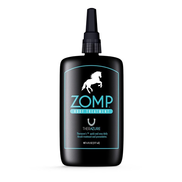 Therazure Zomp Liquid Hoof Thrush and White Line Treatment for Horses: Effective for Thrush Relief and Prevention on All Hooved Animals
