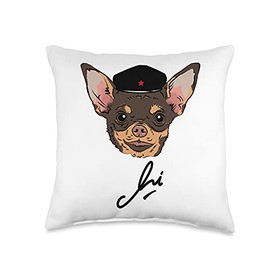 Chihuahua - Chi - Che Guevara Kuba Guerilla Symbol - funny Throw Pillow