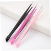 Mikinona 3pcs Dual Ended Nail Tweezers Versatile Press Head Tweezers