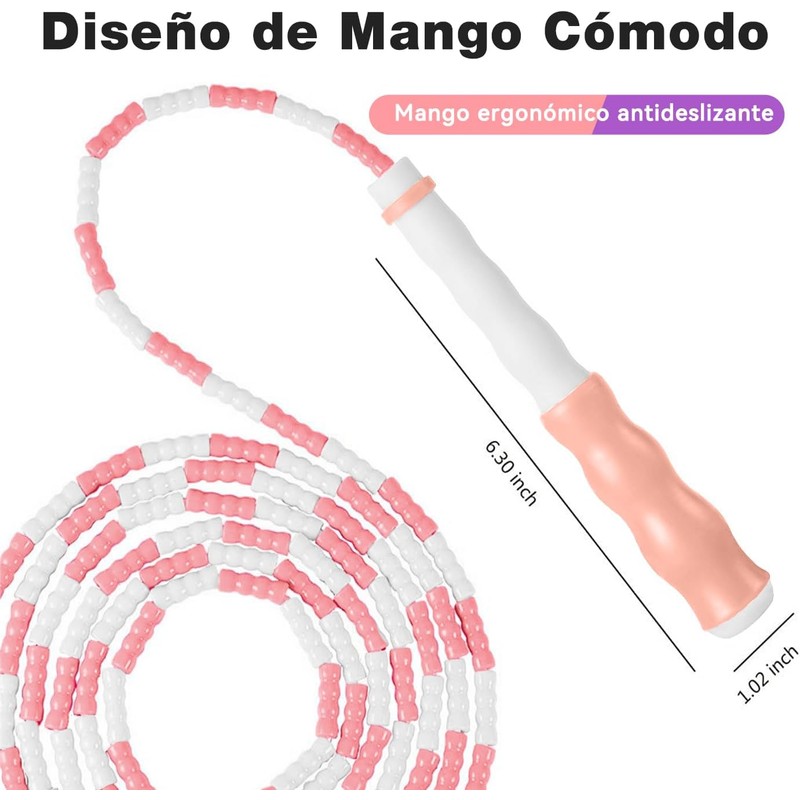 Cuerda para Saltar con Abalorio,Cuerda para Saltar Segmentada,Cuerda de Saltar