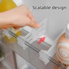 BRDTKUGV 20 Pcs Fridge Dividers, Plastic Drawer Seperators, Transparent Refrigerator