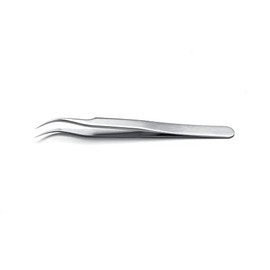 idealtek 7-SA-0-IT Acid Resistant Magnetic Stainless Steel Tweezers, 4.7 inches (120 mm), Curved Tip Type