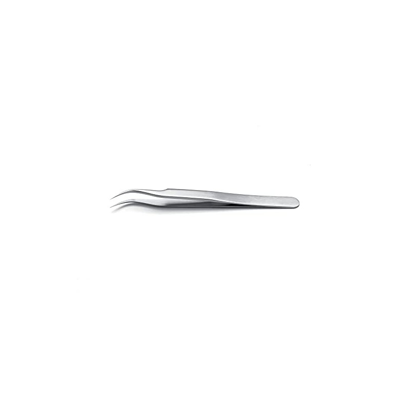 idealtek 7-SA-0-IT Acid Resistant Magnetic Stainless Steel Tweezers, 4.7 inches