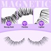 Magnetic Eyelashes Natural Look 2 Pairs Magnetic Lashes with Applicator