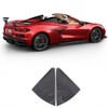 Carbon Fiber Rear Side Window Louver Cover Trim Compatible with