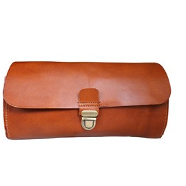 american blue Leather Saddle Bag, Handlebar Bag, Bicycle Bag, Tool Bag, Storage Bag, Spare Tyre Bag, Leather Bag, Vintage Brown