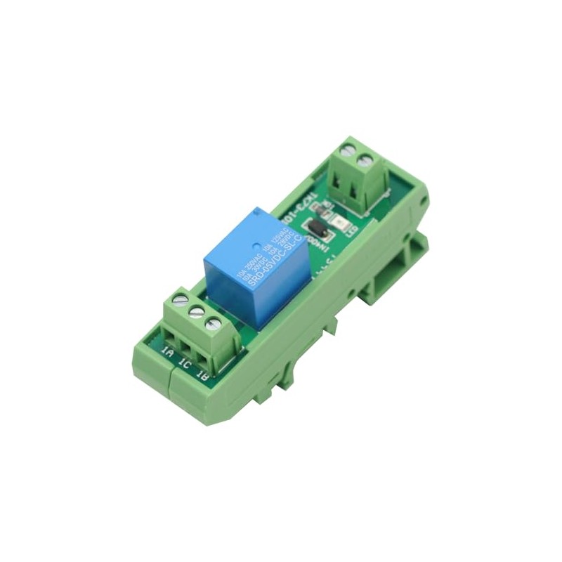 1 Channels Relay Module DIN Rail Mount SRD-05VDC-SL-C SRD-12VDC-SL-C 10A