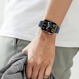 2 Pack Braided Band Compatible with Nerunsa P66D/Popglory P66/NiUFFiT P66/Ddidbi P66D/Aptkdoe P66D/Hendari P66/Dotn P66 Smartwatch Women Men, Adjustable Replacement Strap for P66 Smartwatch Bands