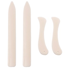 SLEEKEE 4pcs Origami Scraper Set Plastic Scraper DIY Craft Tools Multifunction Tool